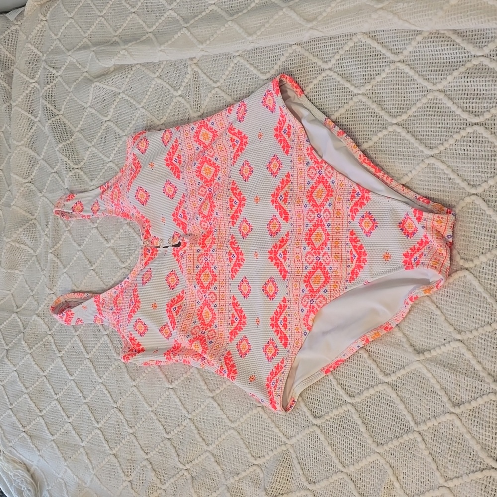 Pink Geometric Women's Swimsuit